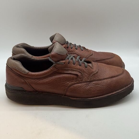 Footonic II Eva-Tech Walkabout Brown Leather Shoe Men 16 E6 Wide Lace Up Sneaker